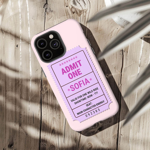 Personalized Admit One Ticket Chaos Pass iPhone Case